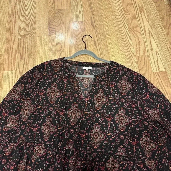 Women’s‎ 3XL Patterned Peplum Sleeve Blouse - Picture 6 of 8